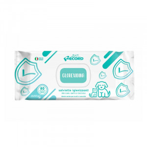 RECORD CLOREXIDINA mitras salvetes kaķiem, suņiem N80